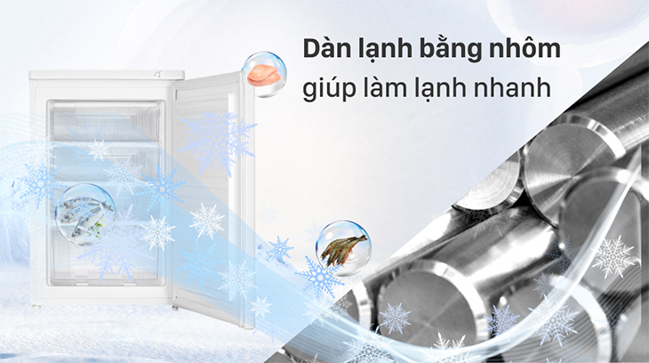Chọn mua tủ đông theo chất liệu dàn lạnh